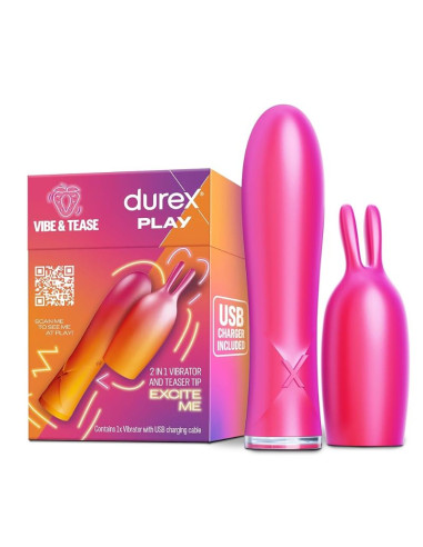 DUREX Toy Vibrador Conejito 2 en 1