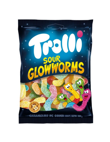 Trolli Sour Glowworms 100g