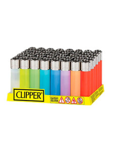 Mecheros Clipper Translucidos 48ud CP11 - Mecheros y Encendedores - CLIPPER