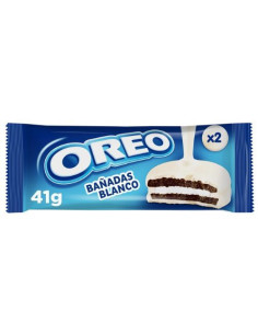 Oreo Bañadas Blanco 41g - Galletas y Dulces - MONDELEZ