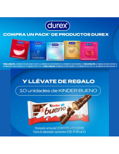 Pack C DUREX 3 Uds  KINDER REGALO
