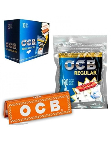 Filtro OCB REGULAR 7,5mm  Librito naranja nº1 (100ud)