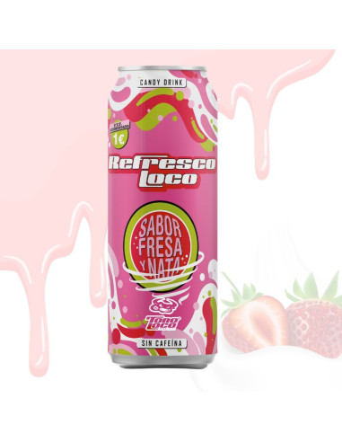 Refresco LOCO Fresa y Nata 500ml [Mayorista] - Bebidas para Vending