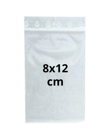 Bolsa Autocierre PE 8 X 12cm - Bolsas Transparentes - 