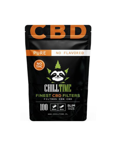 Filtros 6mm CBD PURE ChillTime 100ud - Filtros Tabaco - CHILLTIME