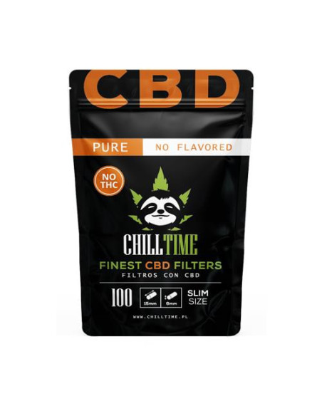 Filtros 6mm CBD PURE ChillTime 100ud - Filtros Tabaco - CHILLTIME Filtros 6mm CBD PURE ChillTime 100ud - Filtros Tabaco - CHILLTIME