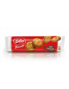Galletas Lotus Biscoff rellenas de crema de vainilla.