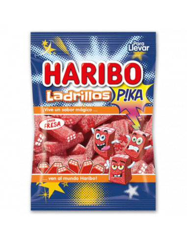 Haribo Ladrillos Pica | Regaliz Ácido Top en Vending