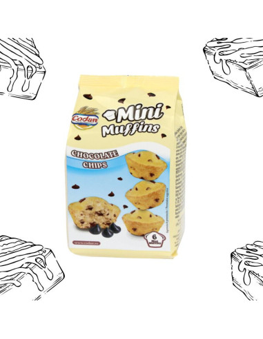 Mini Muffins con Chips de Chocolate [Mayorista] - Bollería para Vending