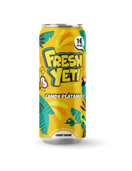 Freshyeti CANDY PLATANO (1) 500ml x24 - Bebidas Energéticas - ENERYETI