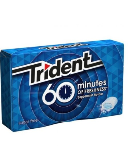 Chicles Trident 60 minutos Menta | Frescor Duradero para Vending - Mayorista