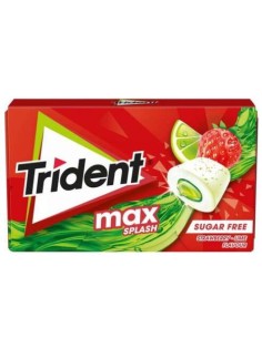 Chicles Trident Max Splash Fresa y Lima | Refrescantes para Vending - Mayorista
