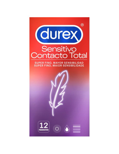 Durex Sensitivo Contacto Total 12